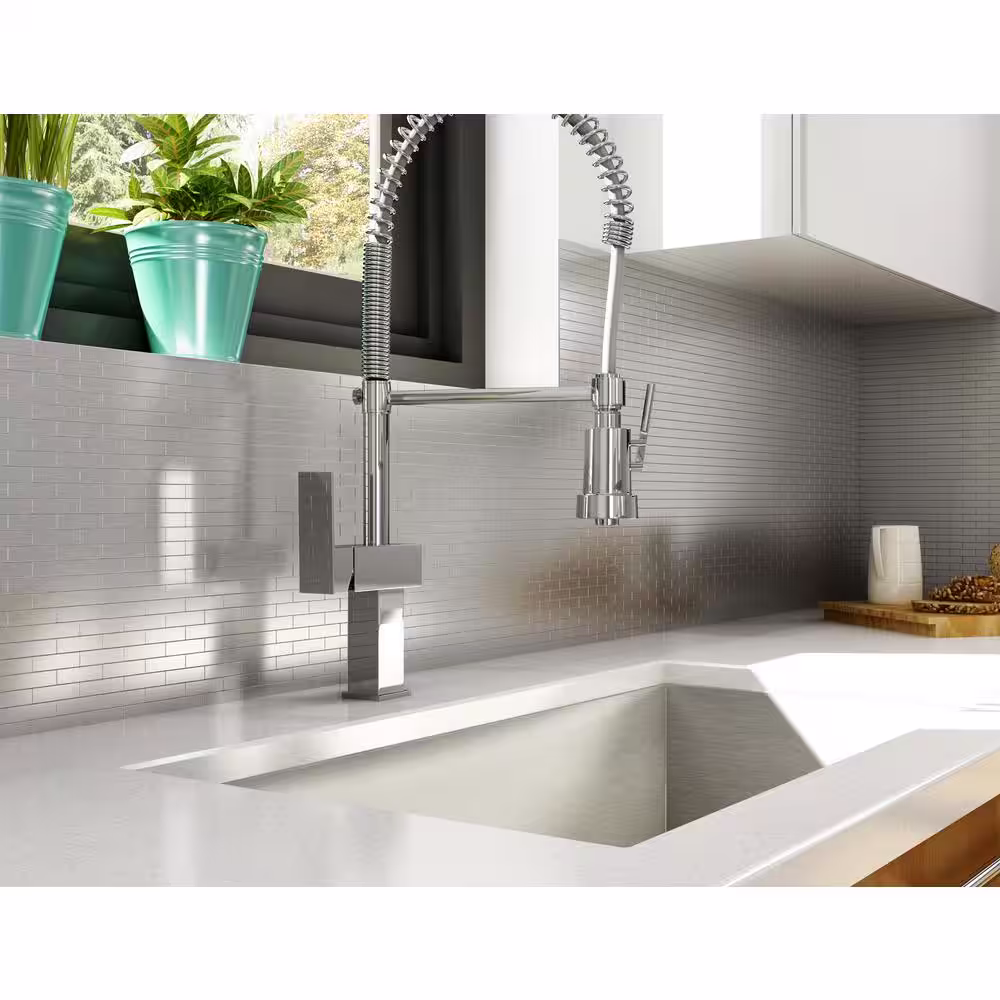 None Bricky S2 Silver Stainless Steel 11.81 in. x 11.42 in. x 5 mm Metal Peel and Stick Wall Mosaic Tile (5.62 sq. ft. /Case)