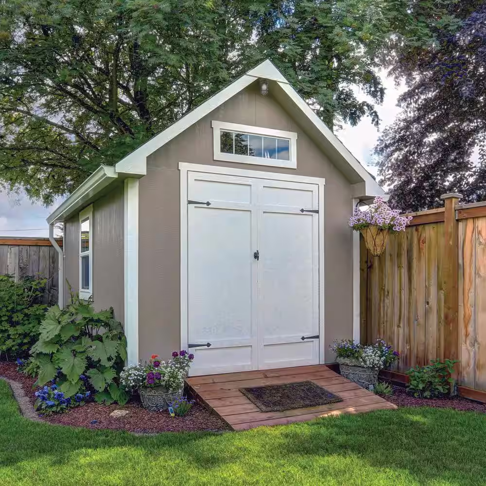 HALO VT 100-Watt Equivalent Integrated LED Gray Weather Resistant Canopy Light, 2700K