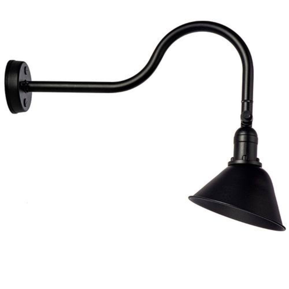 AQLIGHTING 120v Black Hardwired Outdoor Weather Resistant Spotlight with No Bulbs Included