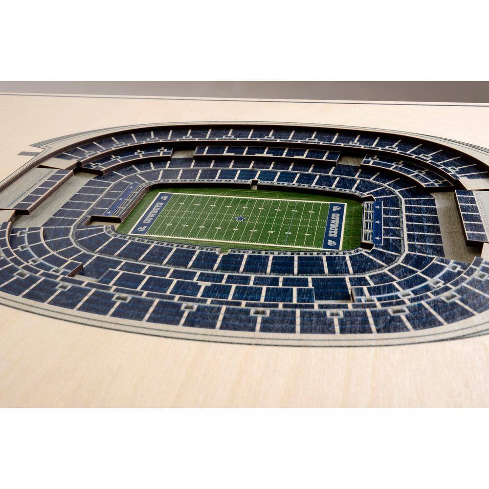 YouTheFan NFL Dallas Cowboys 5-Layer Stadiumviews 3D Wooden Wall Art