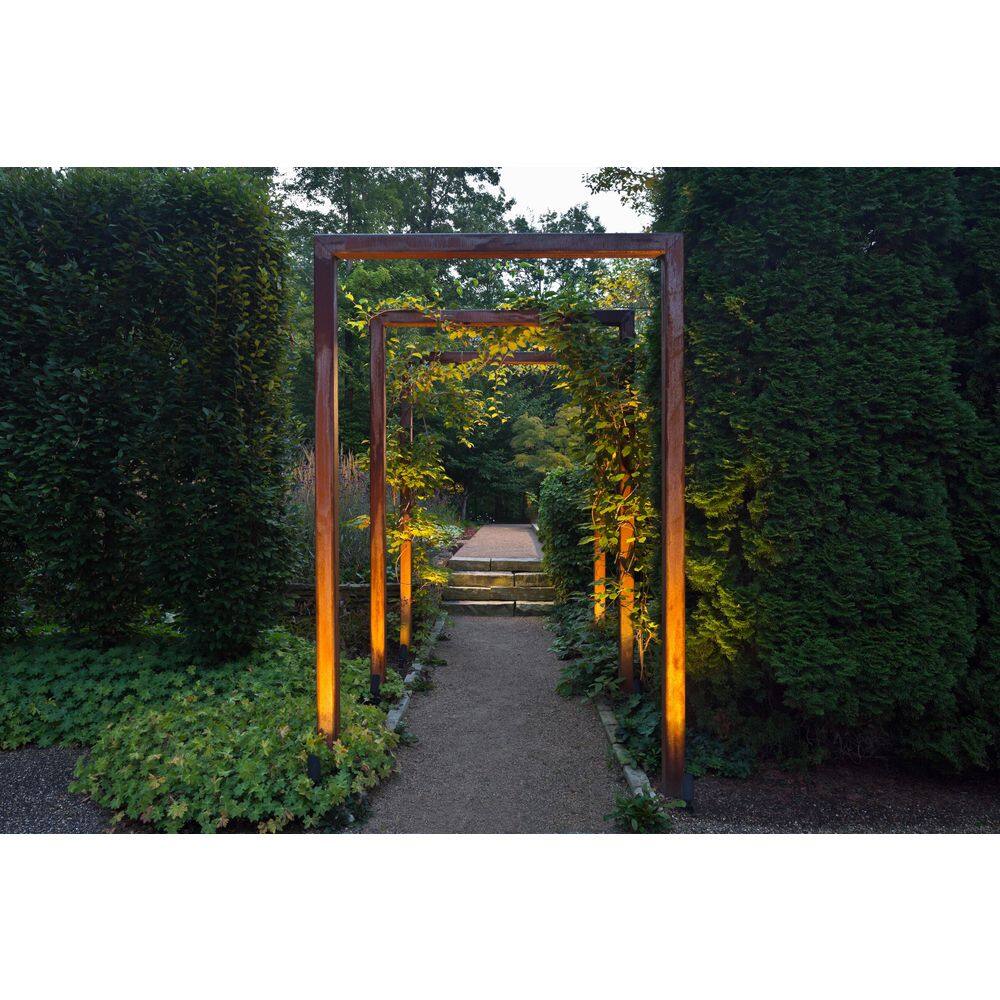 HINKLEY 3-Watt 3000K Hardy Island 260 Lumens Matte Bronze Hardwired Integrated LED Outdoor Normal Shroud Spotlight with LumaCORE