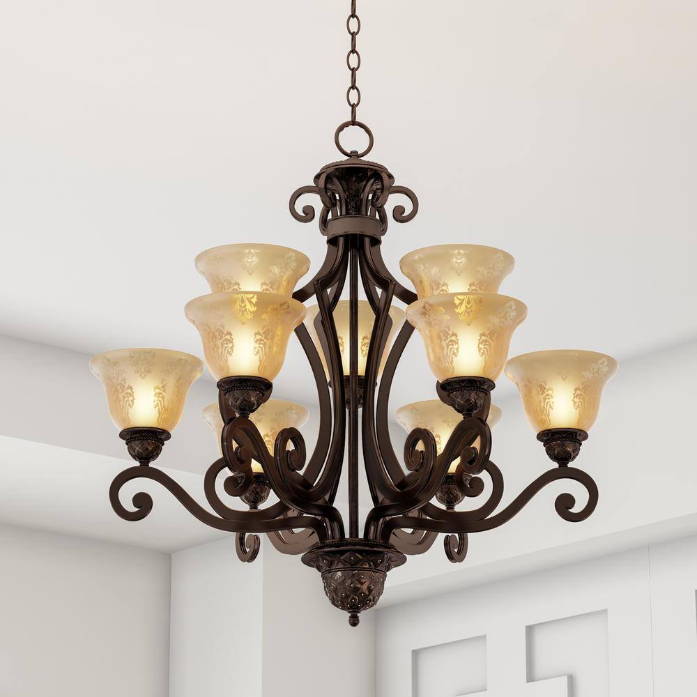 Maxim Lighting Symphony 9-Light Oil-Rubbed Bronze Chandelier