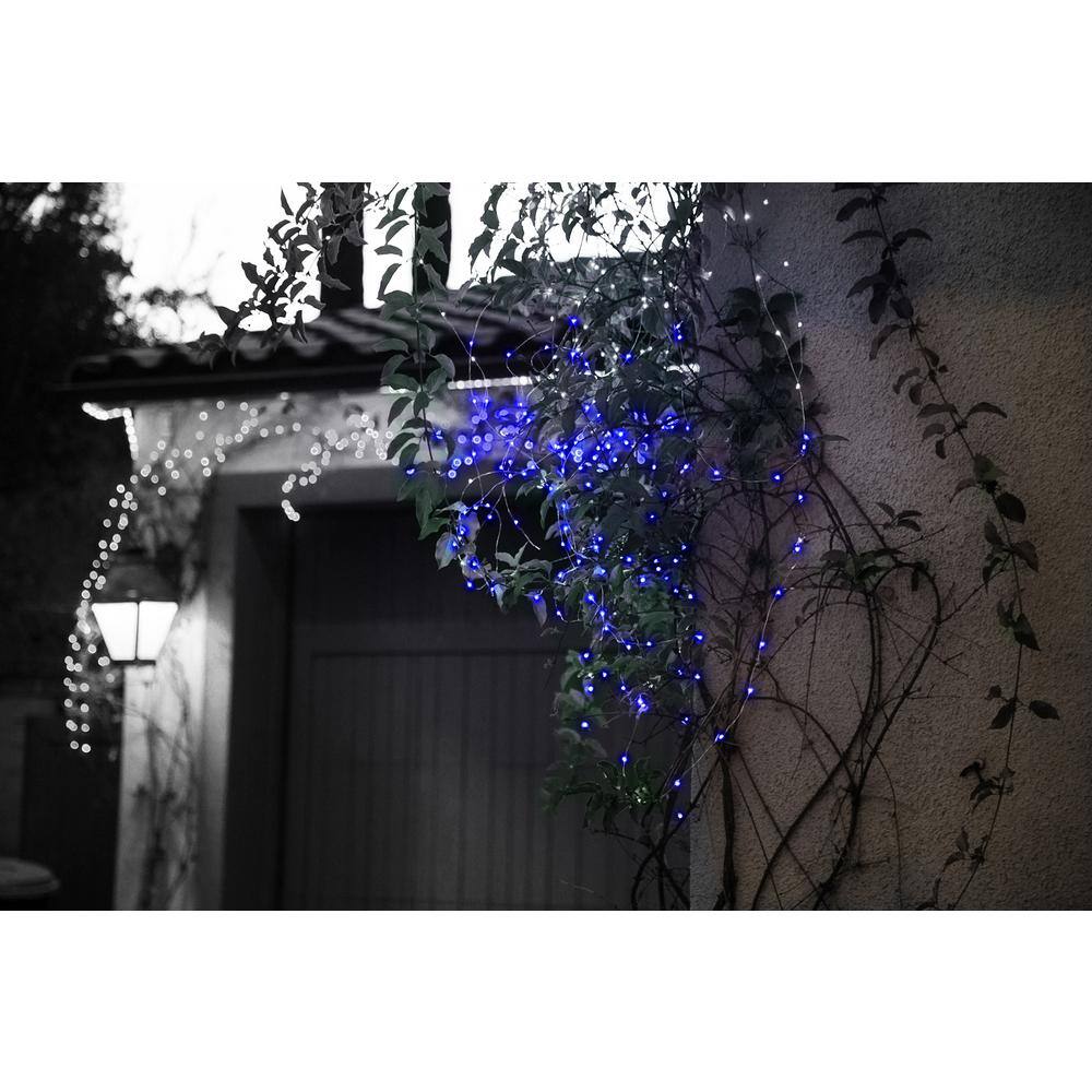DEERPORT DECOR 36-Count 12 ft. Integrated LED Blue Micro String Light (3-Pack)