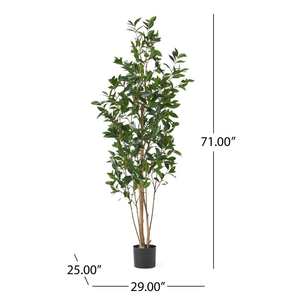 Noble House Bolivar 6 ft. Green Artificial Laurel Tree