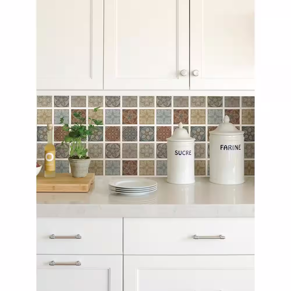 WallPOPs Ferrugudo Brown Tile Decal Kit