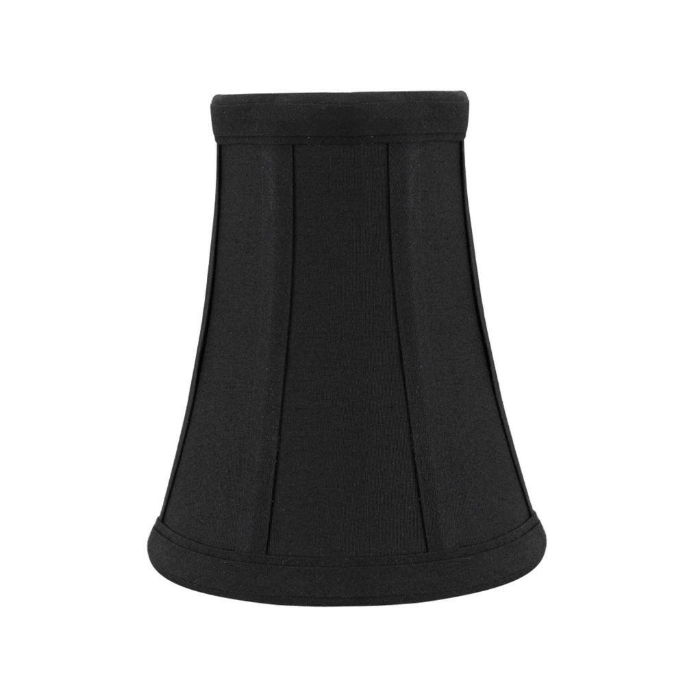 Aspen Creative Corporation 4 in. x 5 in. Black Bell Lamp Shade (6-Pack)