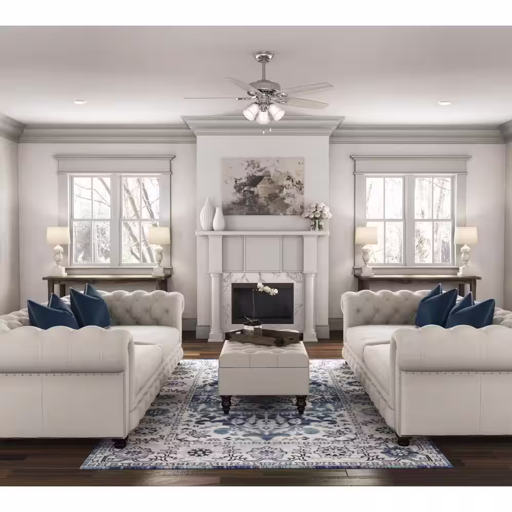 Hunter Builder 52 in. Indoor Brushed Nickel Ceiling Fan with Light Kit