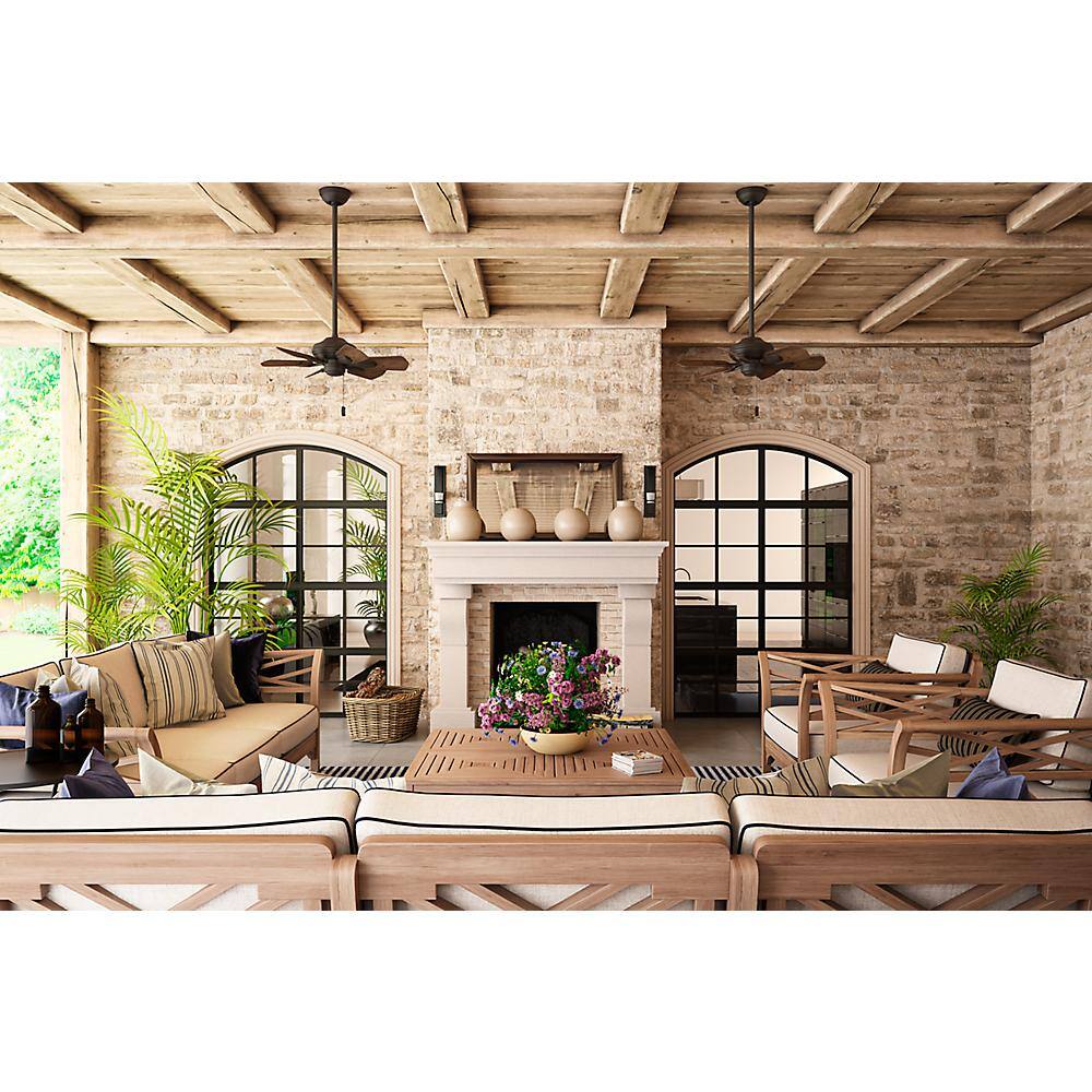 Casablanca Wailea 31 in. Indoor/Outdoor Brushed Cocoa Bronze Ceiling Fan