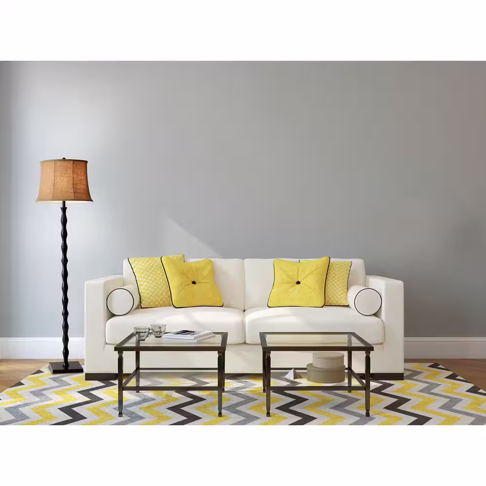 Adesso Stratton 62 in. Black Floor Lamp