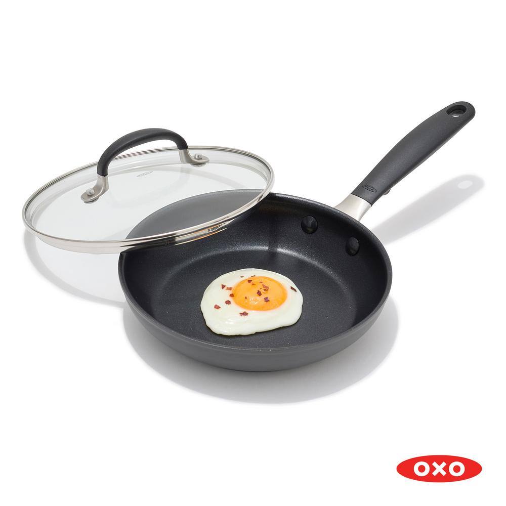 OXO Good Grips 8 in. Aluminum Frying Pan Skillet with Lid