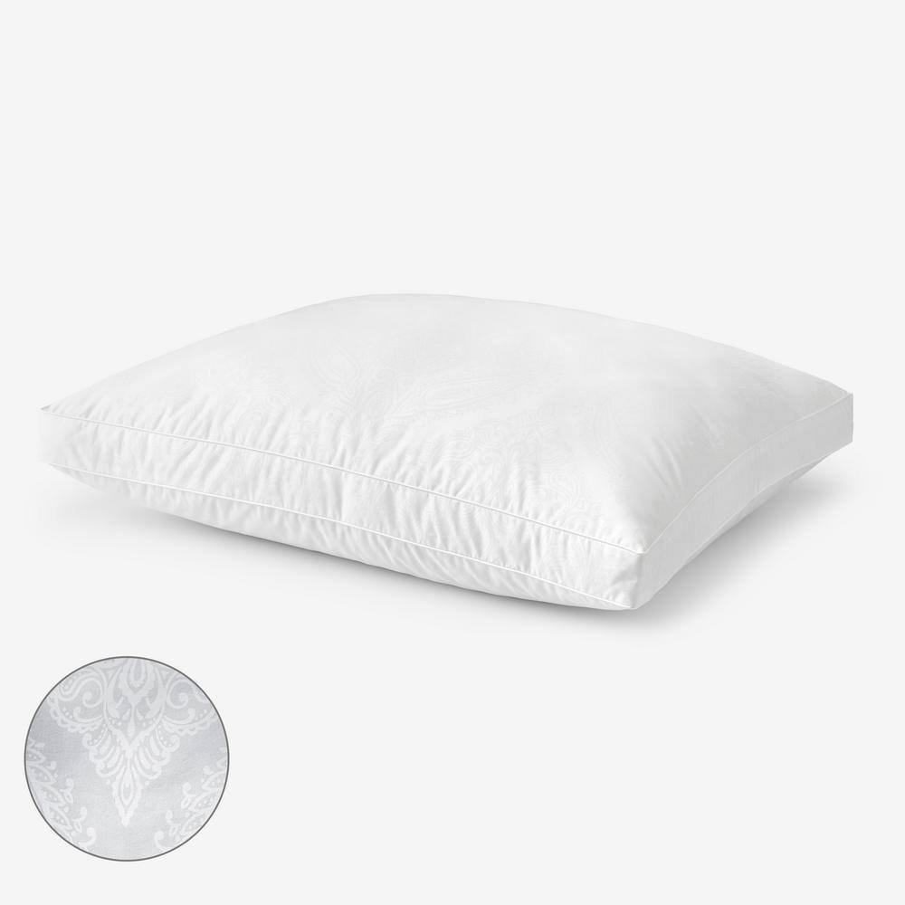 The Company Store Legends Hotel Primaloft Paisley Medium Density Down Alternative Standard White Pillow