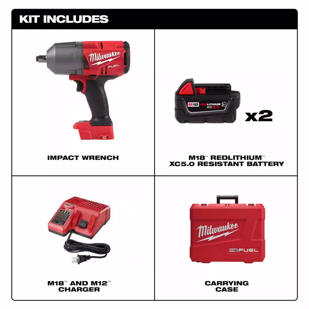 Milwaukee MX FUEL ROCKET Tower Light/Charger Kit with M18 FUEL 1/2 in. High-Torque Impact Wrench Kit