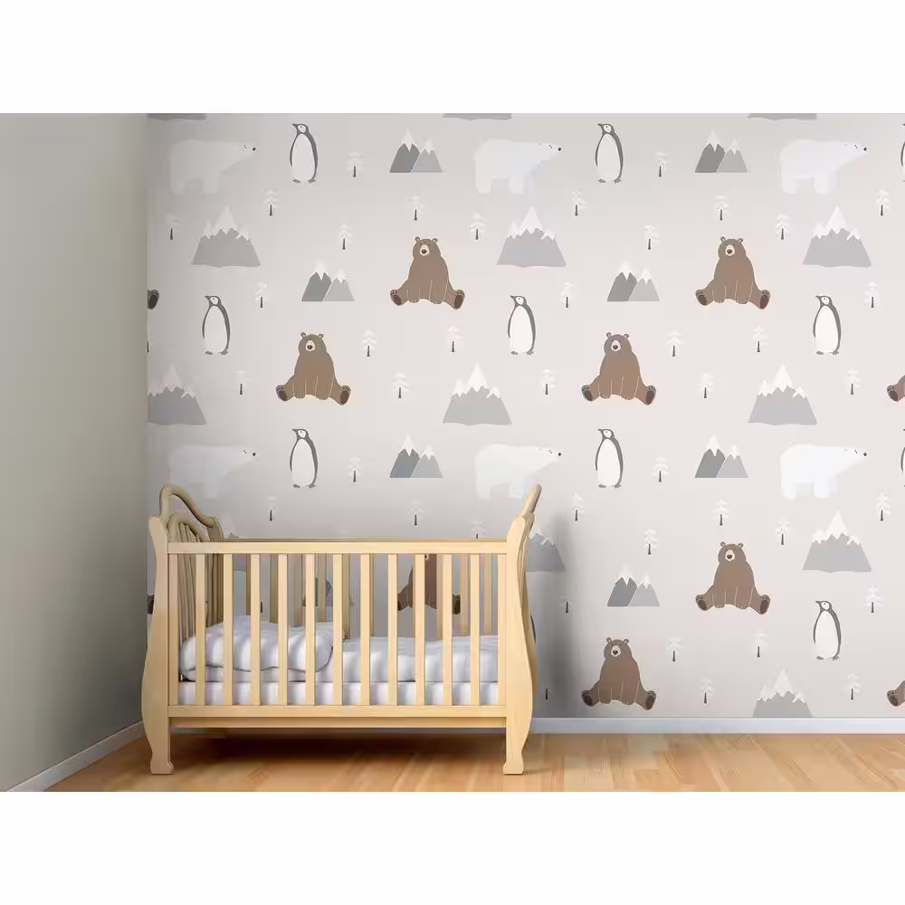OhPopsi Winter With Animal Friends Wall Mural