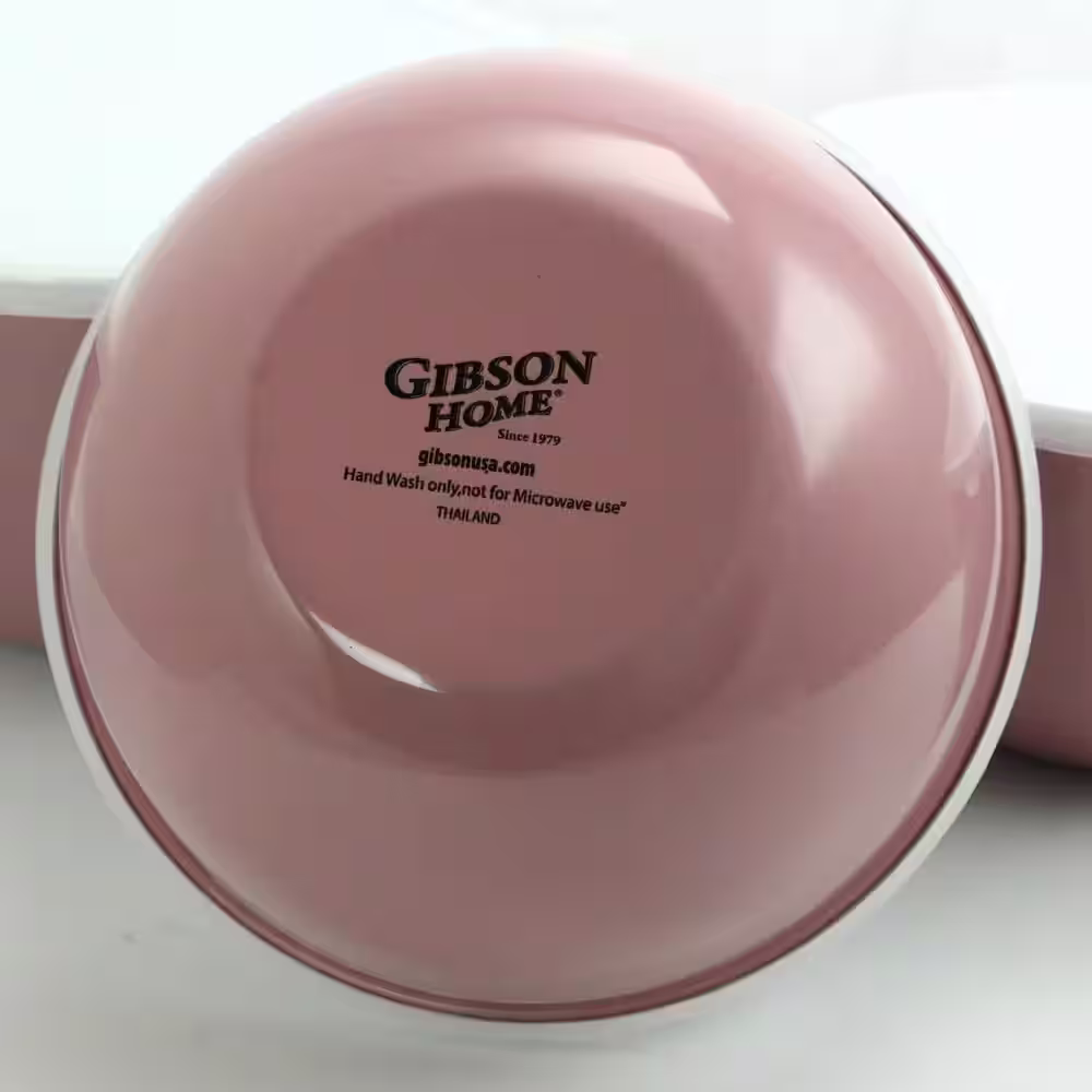 Gibson Home Plaza Cafe 3-Piiece Lavender Mixing Bowl Set with Lids