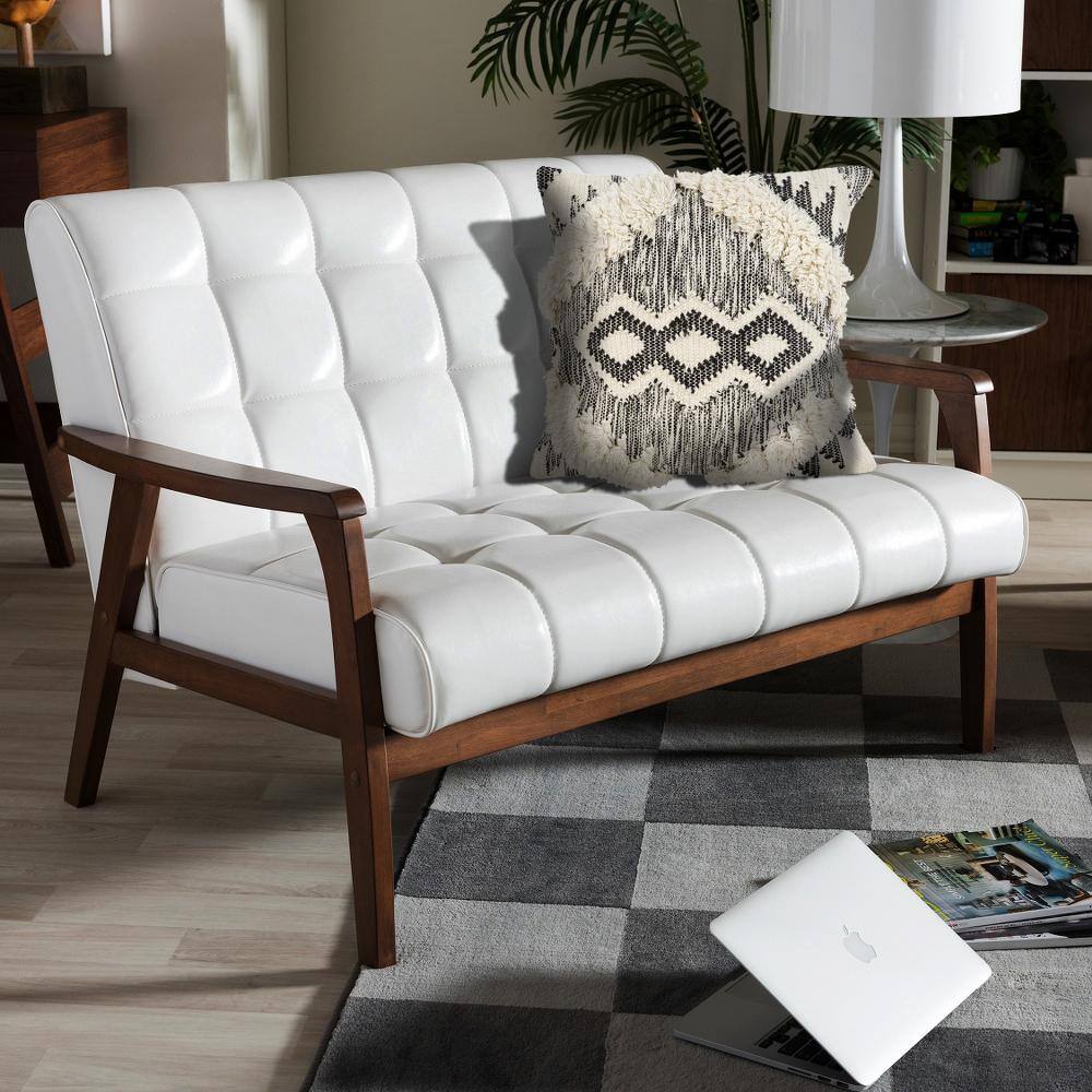 LR Home Ranch Style Ivory and Black Geometric Hypoallergenic Polyester 20 in. x 20 in. Throw Pillow