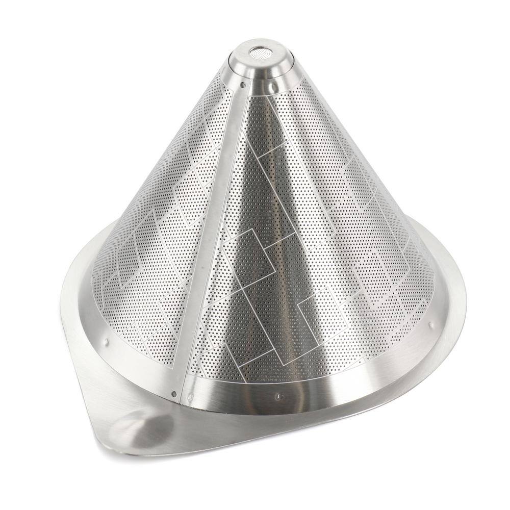 Mr. Coffee Verduzco 1 Liter 4- Cup Clear Glass Pour Over Coffee Maker with Fine Mesh Filter