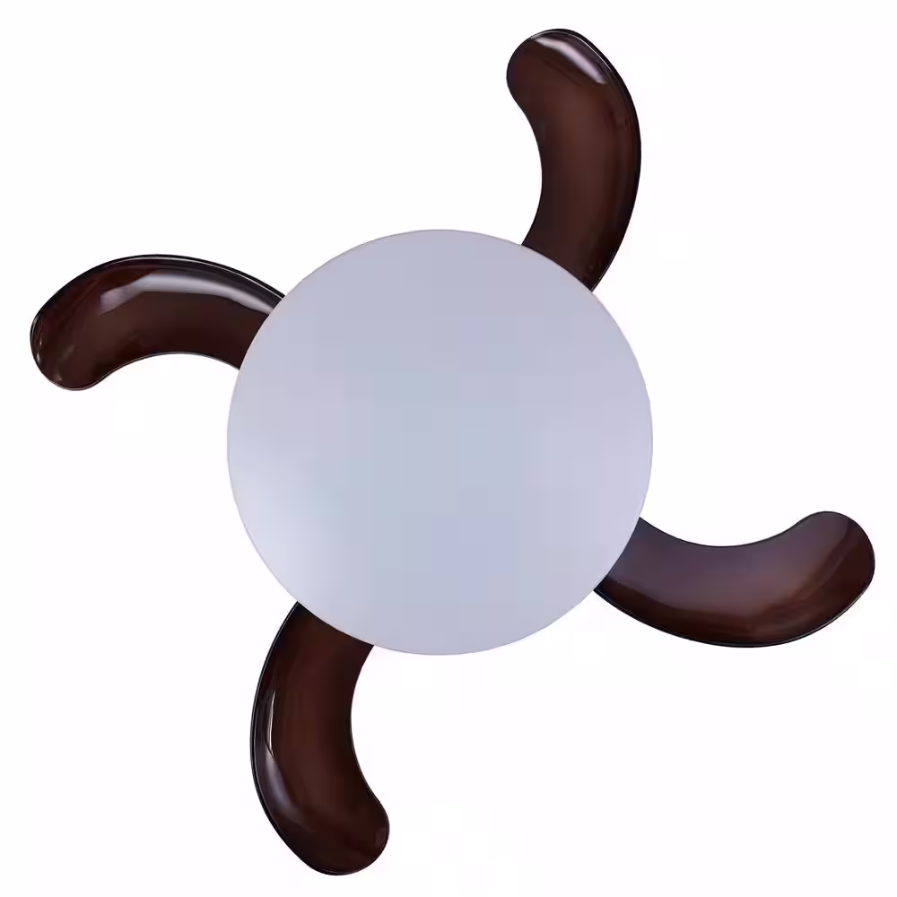 Fanaway Orbit 36 in. Oil Rubbed Bronze and Dark Koa Indoor/Outdoor Remote Control Ceiling Fan with Light