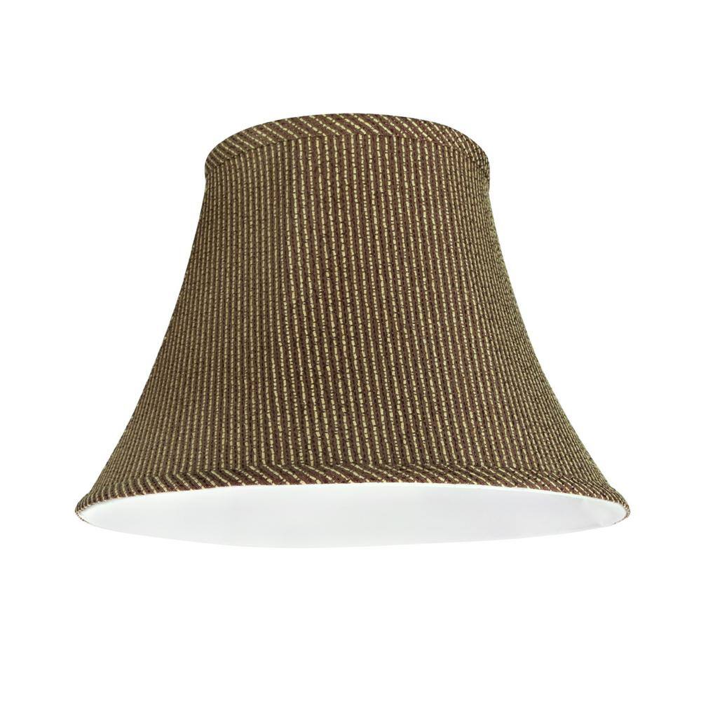Aspen Creative Corporation 13 in. x 9.5 in. Brown Bell Lamp Shade