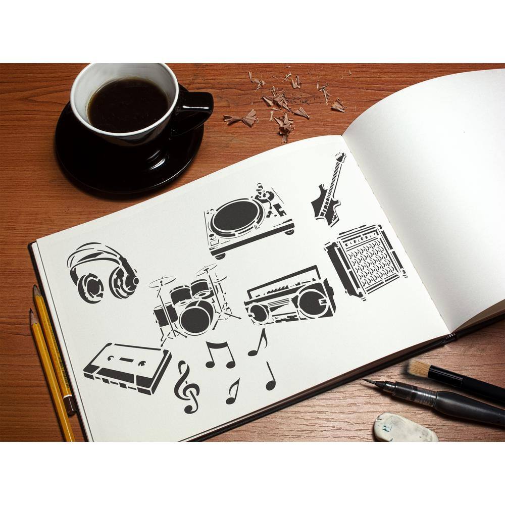 Stencil1 Music Stencil (8-Pack)