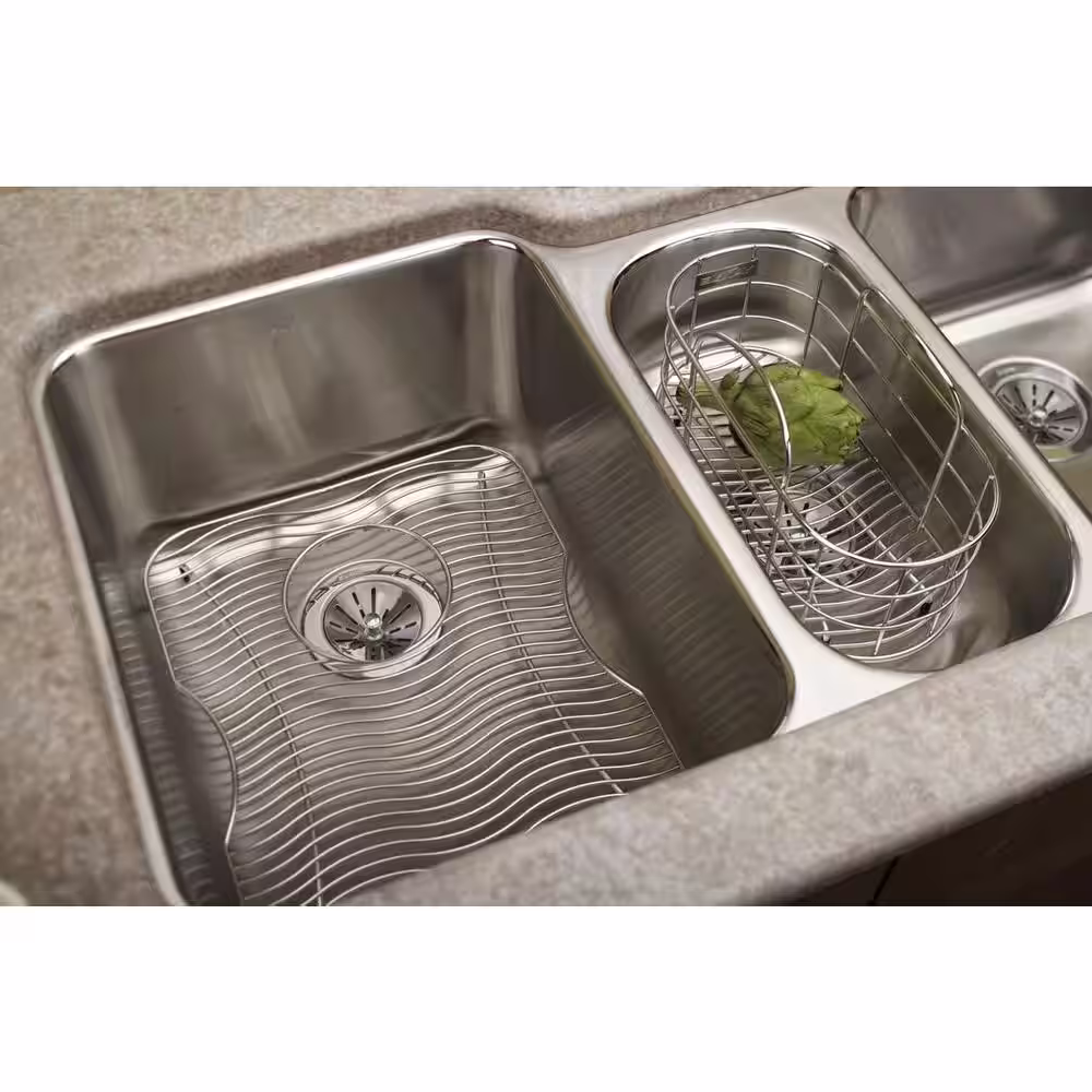 Elkay Lustertone 13 in. x 17 in. Bottom Grid for Kitchen Sink in Stainless Steel