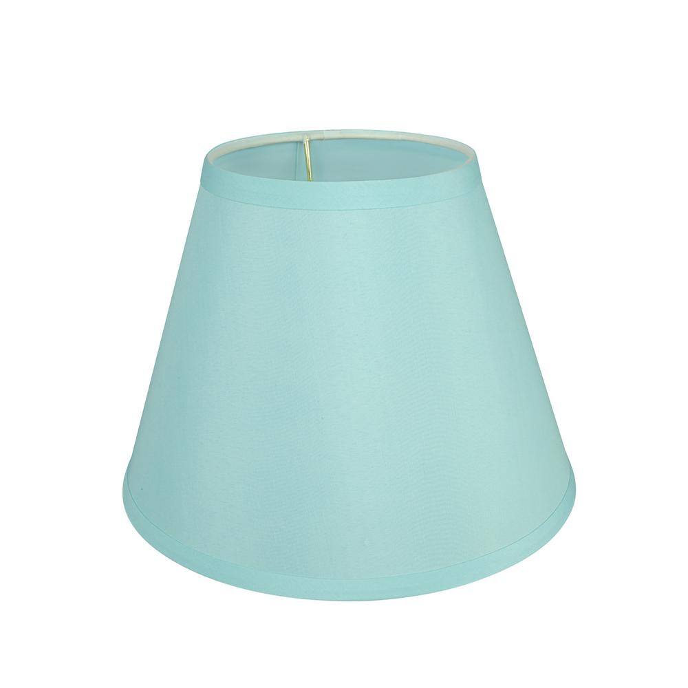 Aspen Creative Corporation 9 in. x 7 in. Light Blue Hardback Empire Lamp Shade