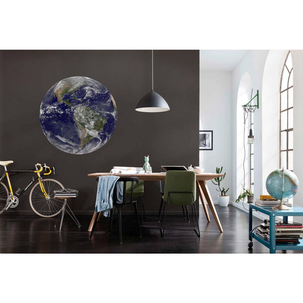 Komar Earth Blue Non Woven Dot Decal