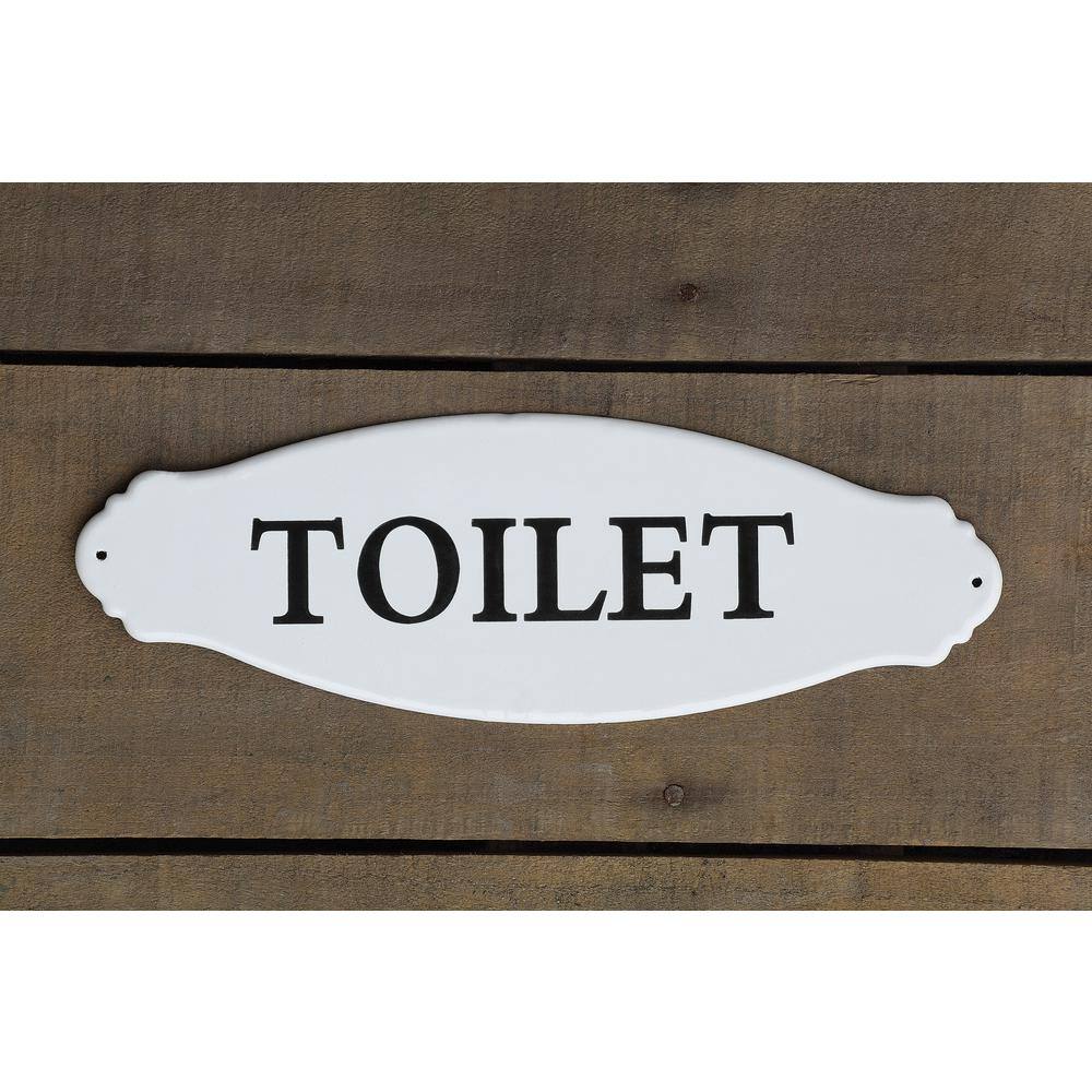 Storied Home White Metal Decorative Sign - 