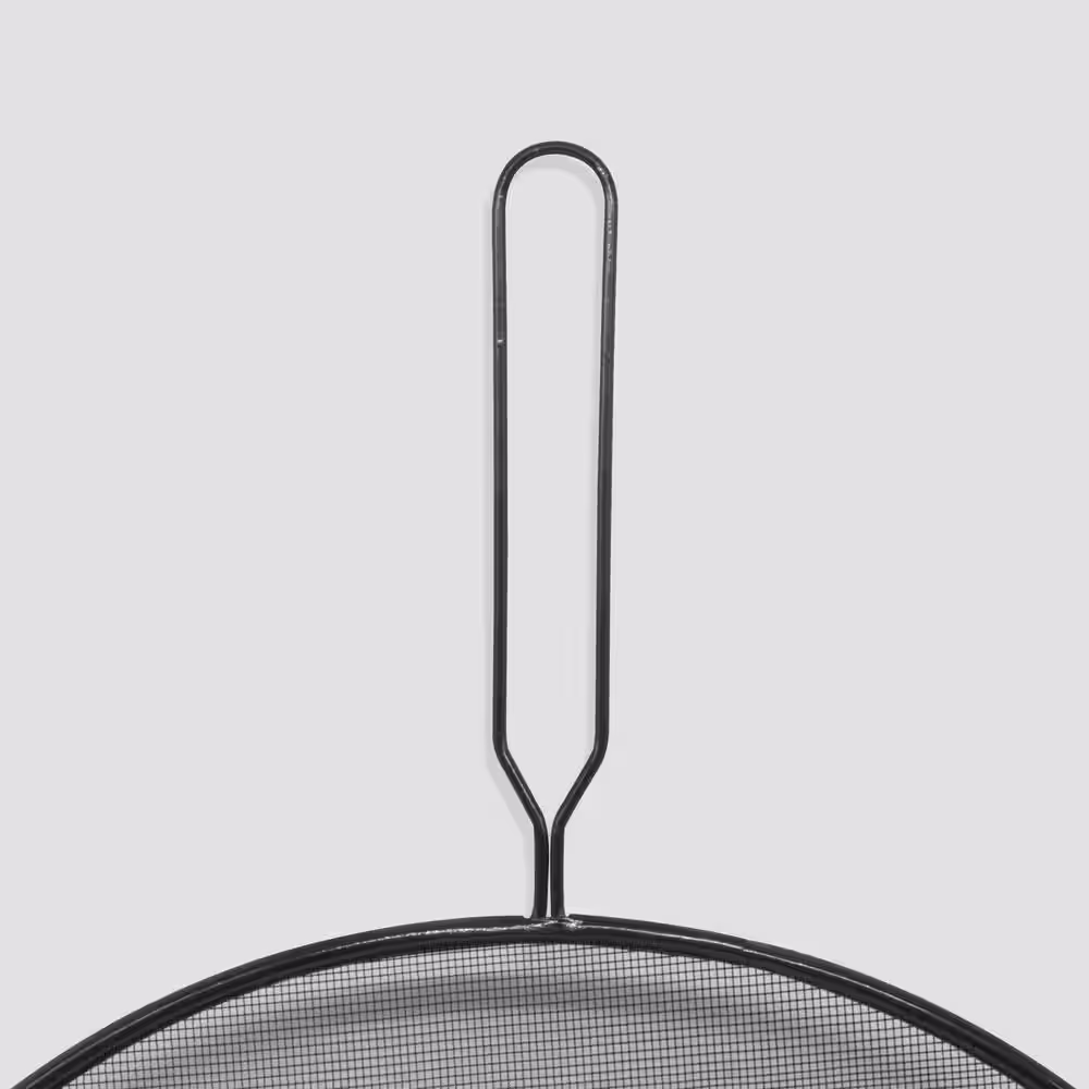 ExcelSteel 10 in., 11 in., 13 in. Black Splatter Screens Graduated Sizes (Set of 3)