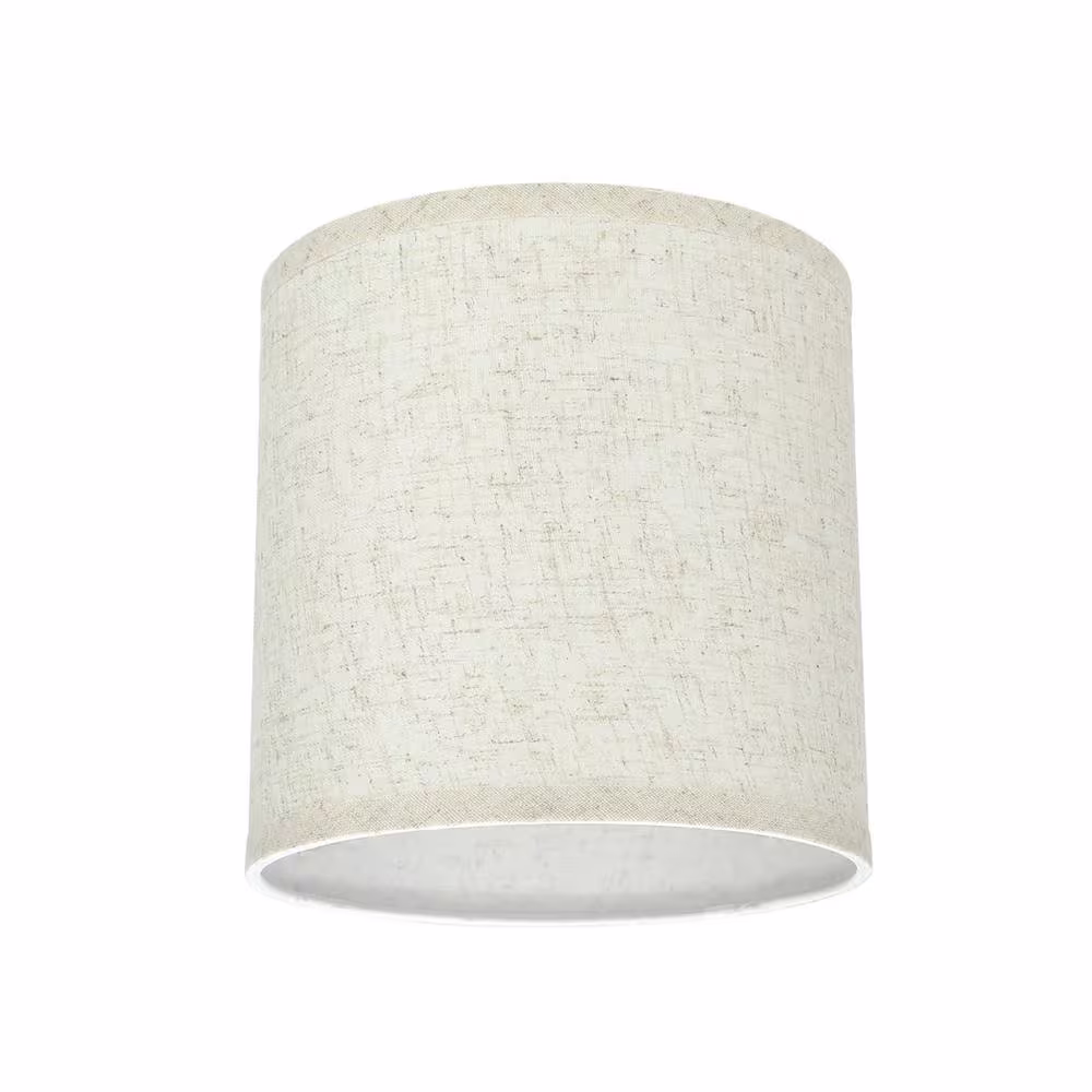 Aspen Creative Corporation 8 in. x 8 in. Flaxen Hardback Drum/Cylinder Lamp Shade