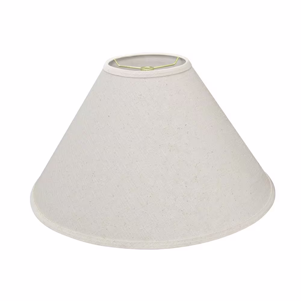 Aspen Creative Corporation 19 in. x 12 in. Off White and Node Design Hardback Empire Lamp Shade