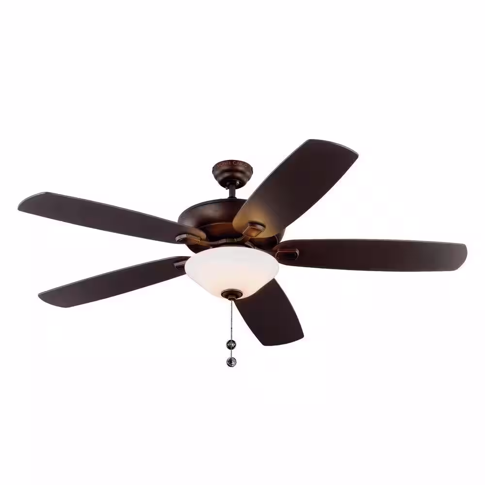 Generation Lighting Colony Super Max Plus 60 in. Indoor/Outdoor Roman Bronze Ceiling Fan with Light Kit