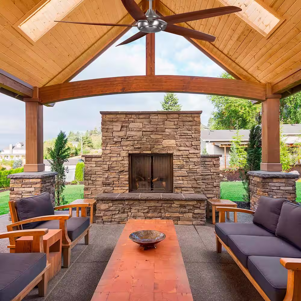 Home Decorators Collection Highstone 70 in. White Color Changing Indoor/Outdoor Brushed Nickel Smart Ceiling Fan with Remote Powered by Hubspace