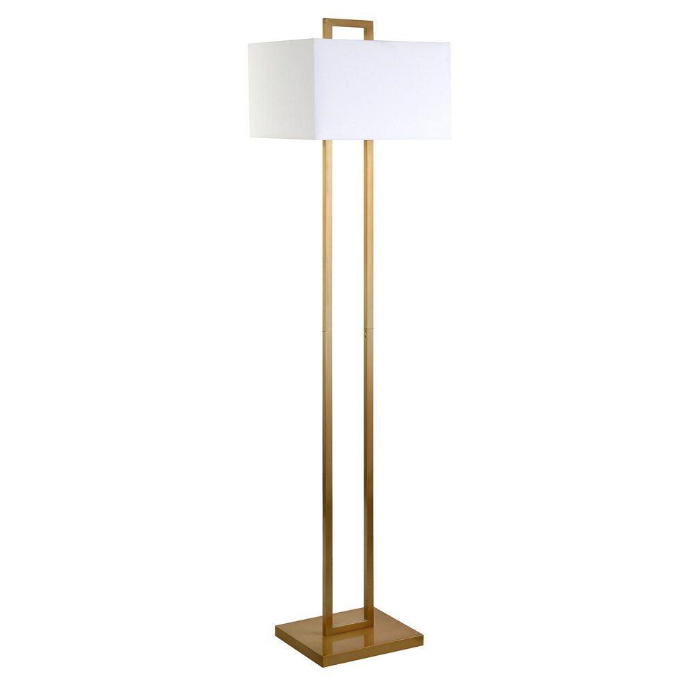 None Adair 68 in. Brass Floor Lamp