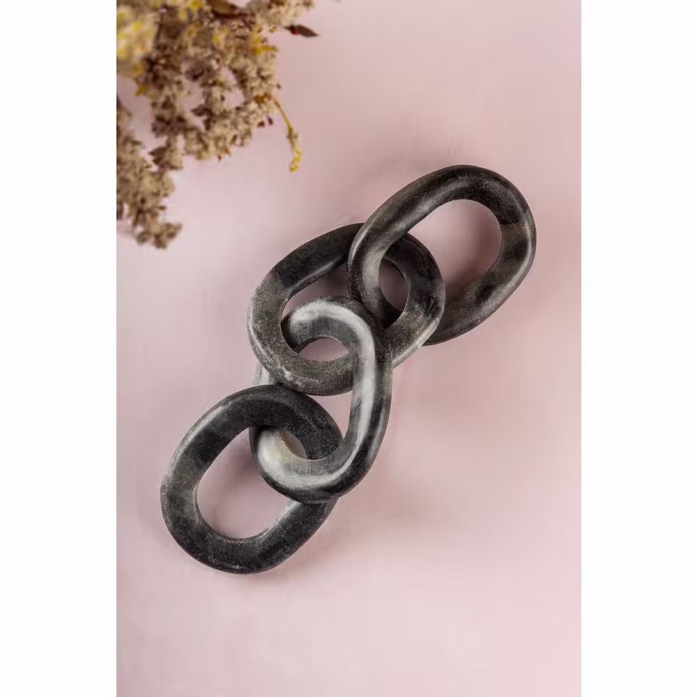 GAURI KOHLI San Bruno Black Marble Chain Links