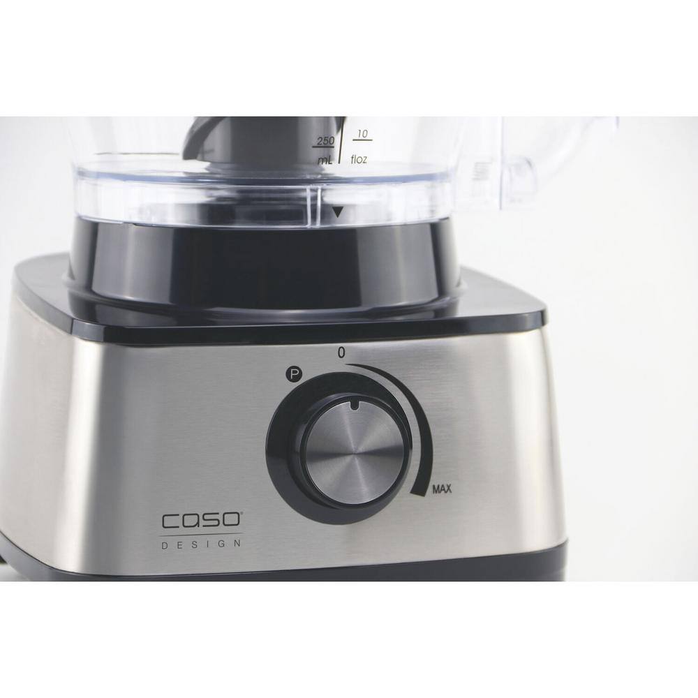CASO 13-Cup Black and Stainless Food Processor