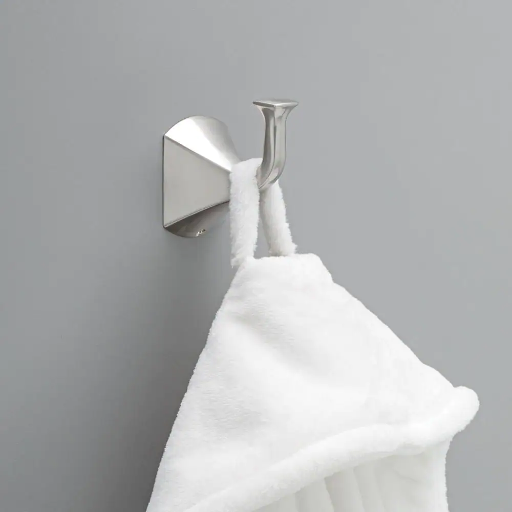 Delta Pierce Single Towel Hook in Spotshield Brushed Nickel