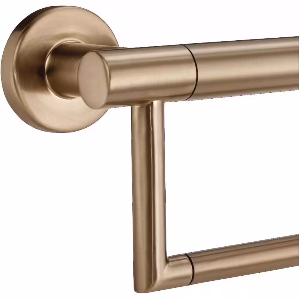 Delta Decor Assist Contemporary 24 in. Towel Bar with Assist Bar in Champagne Bronze