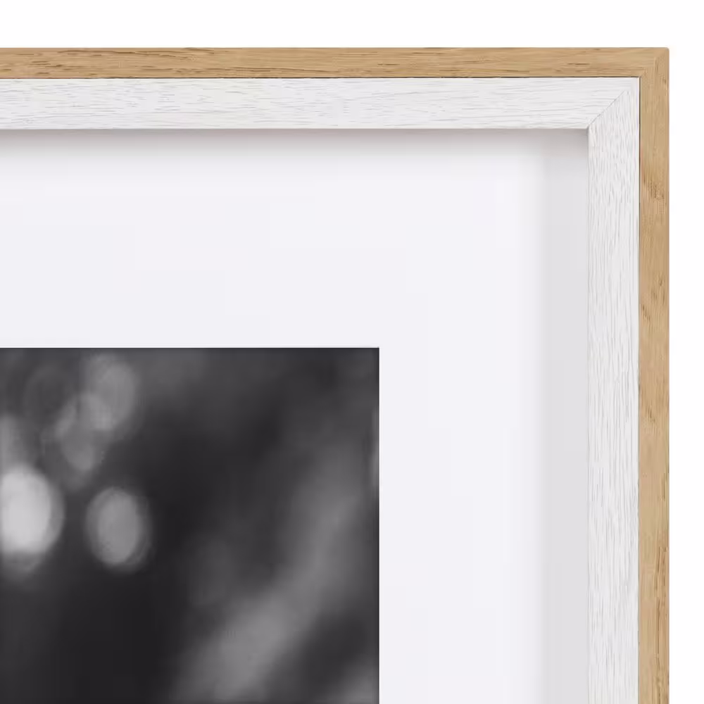 Kate and Laurel Gibson 14.00 in. x 11.00 in. White/Natural Picture Frame (Set of 10)