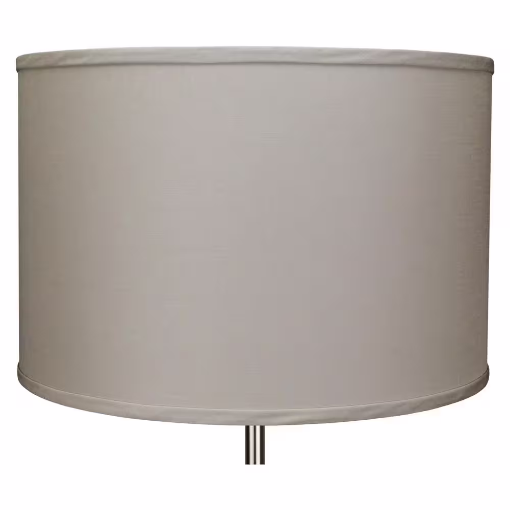 FenchelShades.com Fenchel Shades 18 in. Top Diameter x 18 in. Bottom Diameter x 12 in. Height Drum Lamp Shade - Linen Stone
