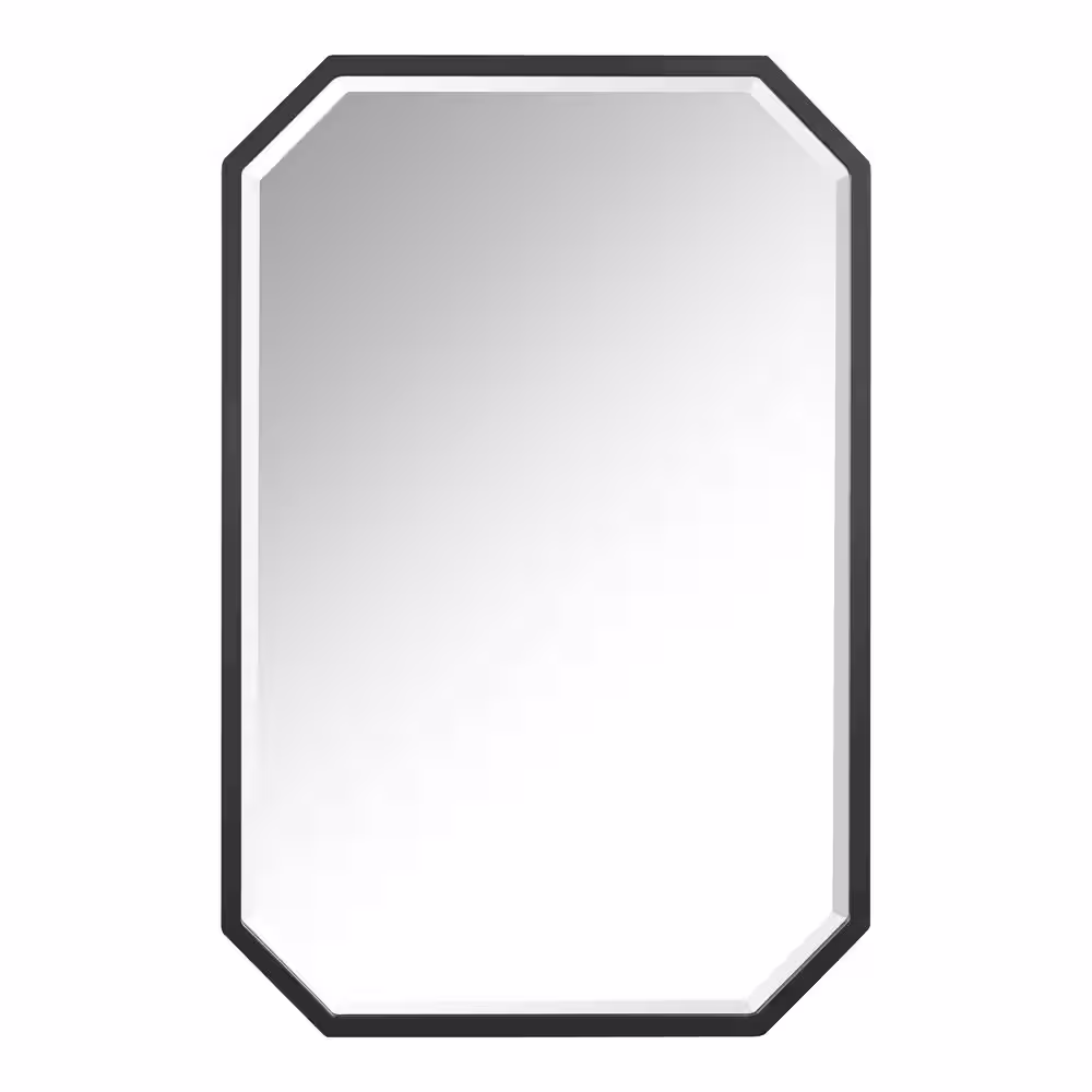 Home Decorators Collection Medium Beveled Black Framed Mirror (24 in. W x 36 in. H)
