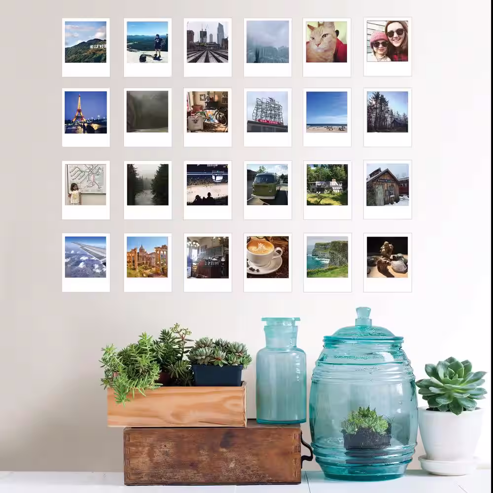 WallPops 17.5 in. x 24 in. White Snapshot Frames Wall Art Kit