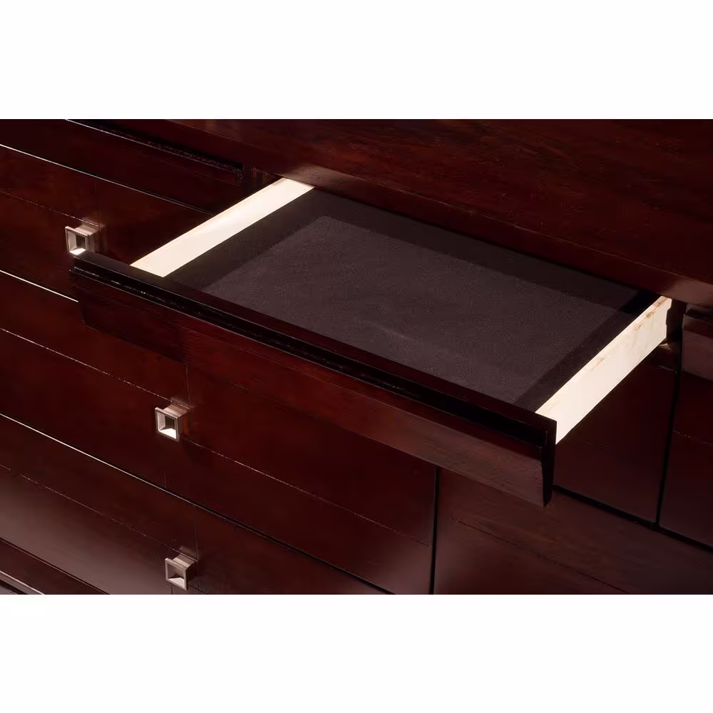 None Easton 7-Drawer Cherry Dresser