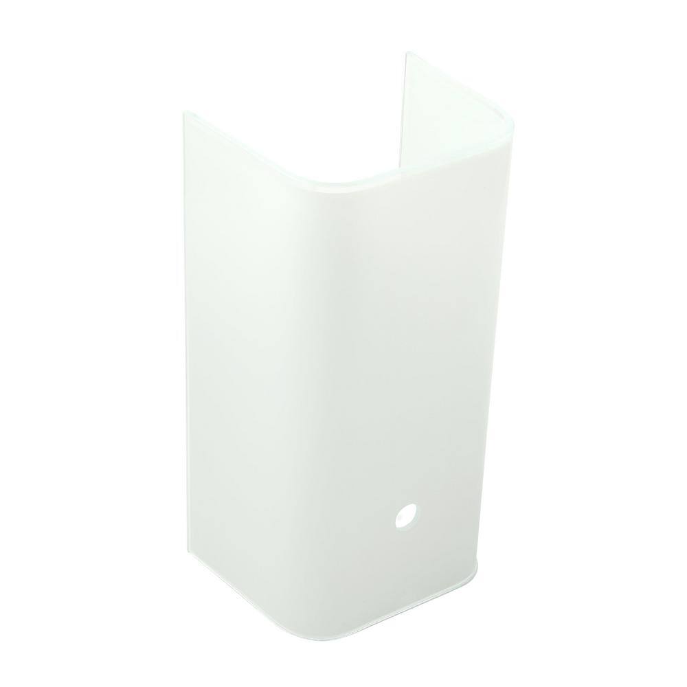 Westinghouse 3-3/4 in. White Channel Glass with 3 in. Depth and 7-1/2 in. Width
