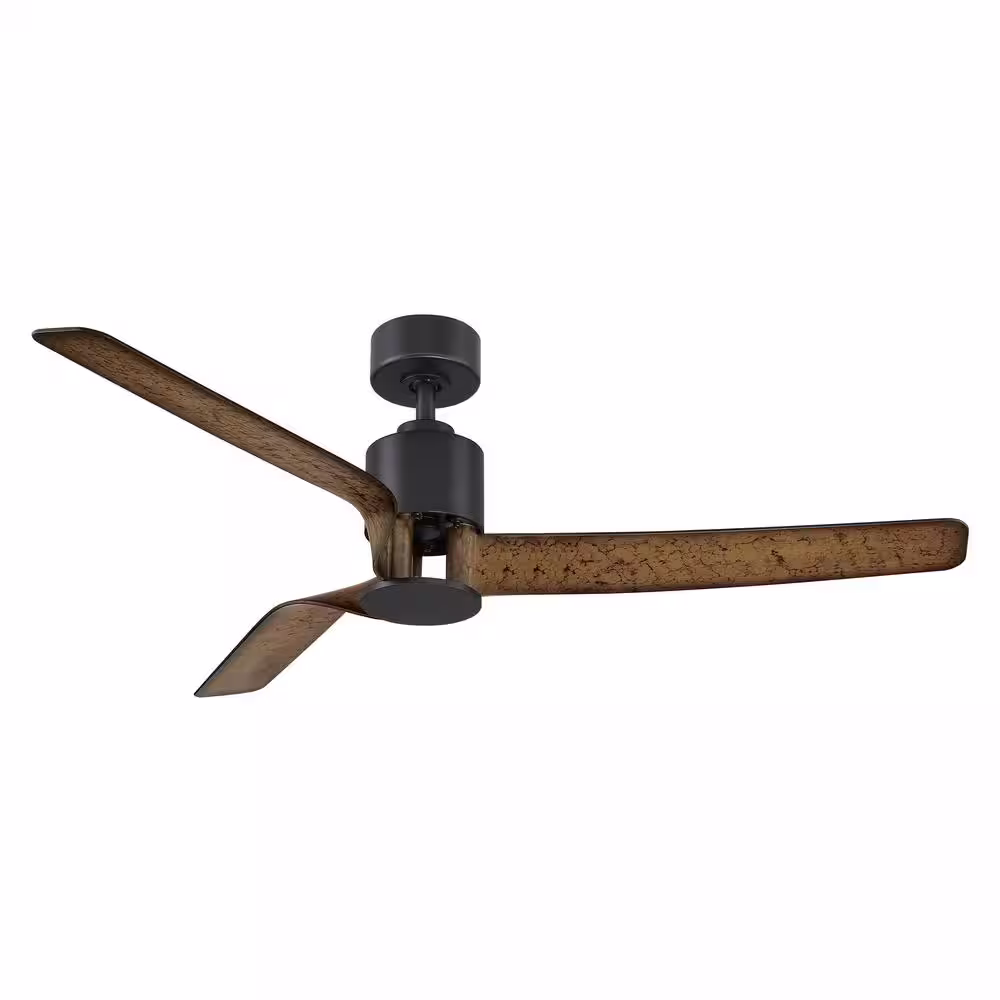 Home Decorators Collection Chaville 56 in. Indoor/Outdoor Matte Black Ceiling Fan with Remote Control Included