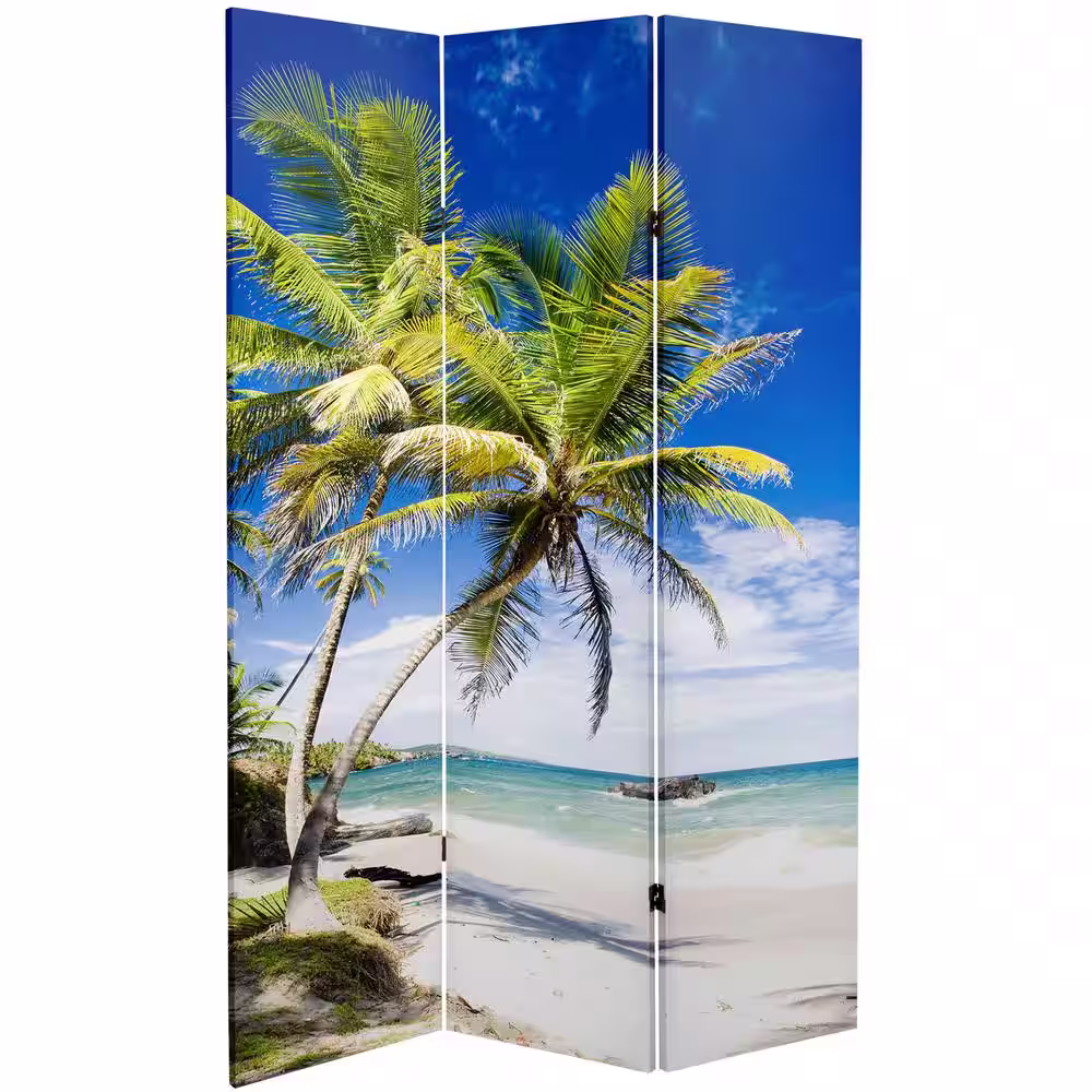 Oriental Furniture 6 ft. Printed 3-Panel Room Divider