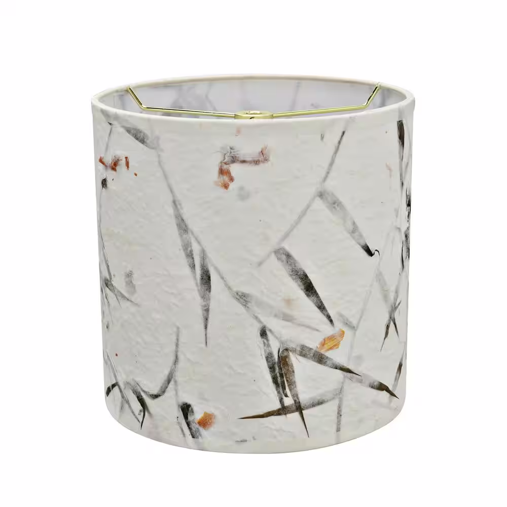 Aspen Creative Corporation 8 in. x 8 in. Off White Drum/Cylinder Lamp Shade