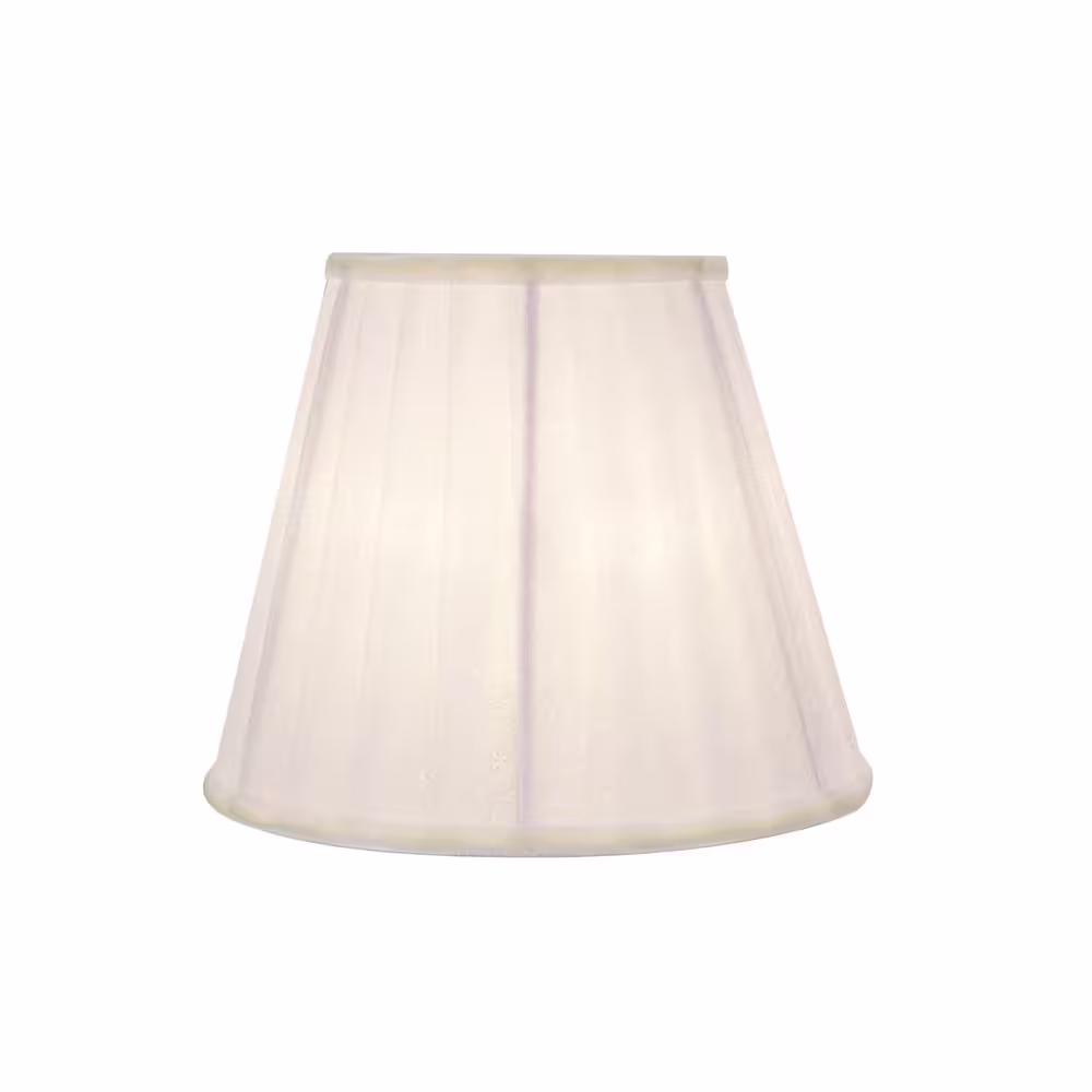Aspen Creative Corporation 5 in. x 4-1/4 in. White Pleated Empire Lamp Shade (5-Pack)