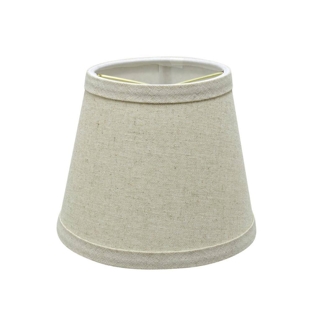 Aspen Creative Corporation 6 in. x 5 in. Light Grey Hardback Empire Lamp Shade (2-Pack)