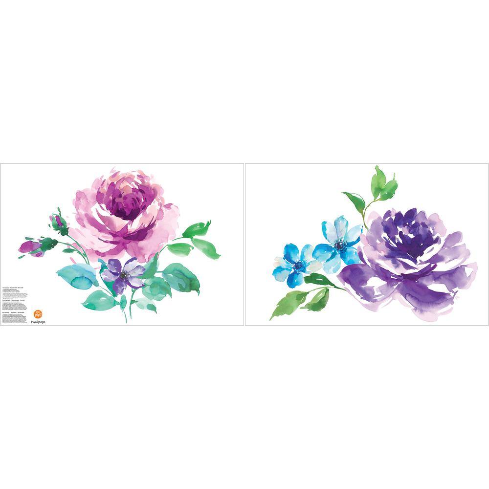 WallPops Royal Roses Multi-Colored Wall Decal