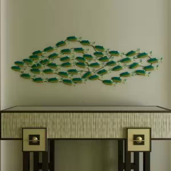 Peterson Artwares 60 in. x 20 in. x 3 in. Metal Freedom In Motion Wall Mountable Original Artwork